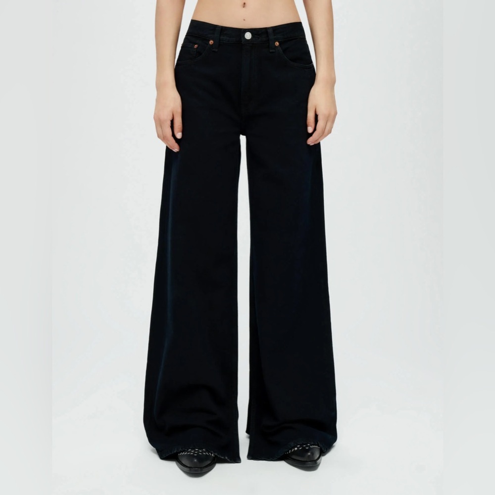 NWT RE/DONE Low Rider Lose in Black flow